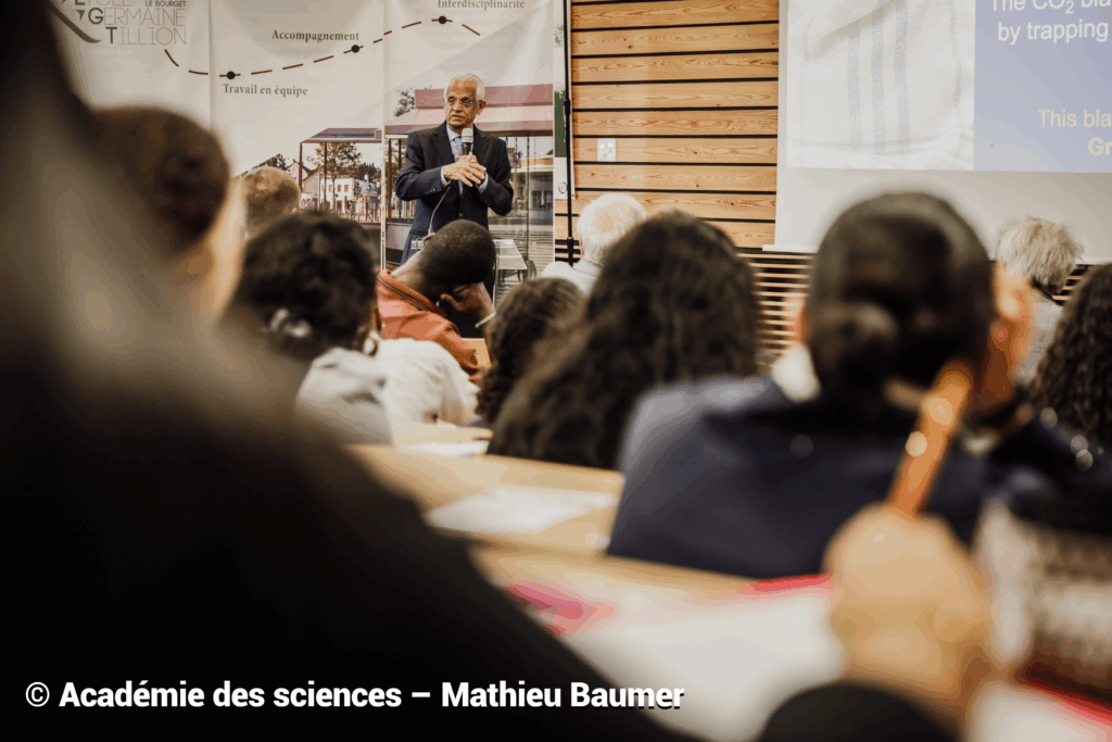 Rencontre avec Veerabhadran Ramanathan et l’Académie des Sciences au Lycée Germaine Tillion