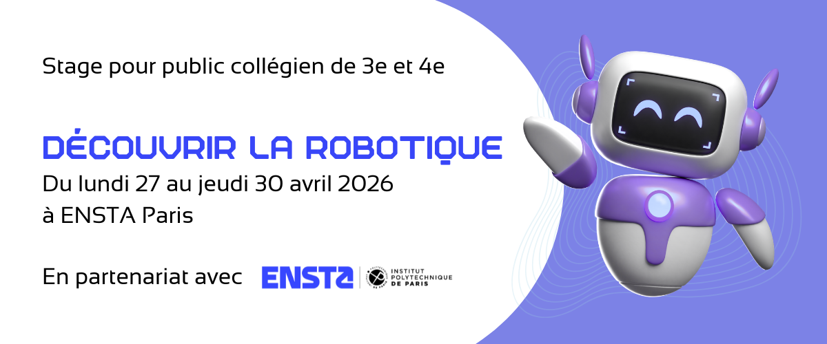 Stage Découvrir la robotique 2026