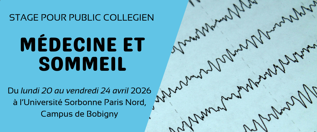 Stage collégien - Médecine et Sommeil - Avril 2026